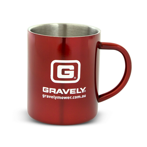 Gravely Kiwan Metal Mug Red