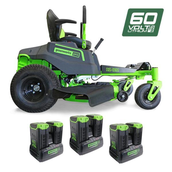 60V Pro 42andrdquo Zero Turn Lawnmower