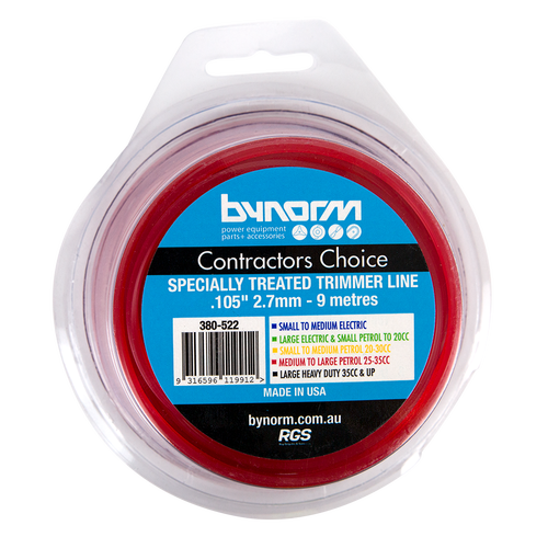 Contractors Choice Line 2.7mm 9m Red